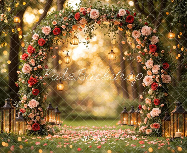 🔥50%OFF-Kate Valentinstag Blume Bogen Laterne Hintergrund - Kate Backdrop.de