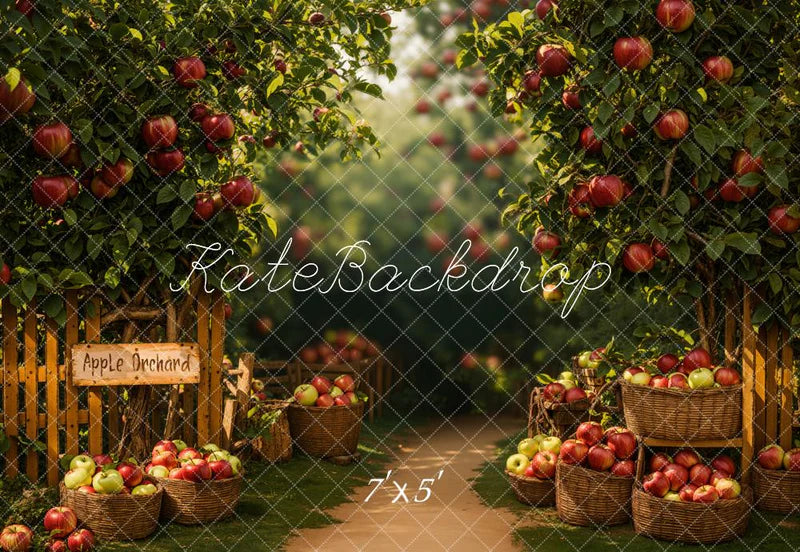 Kate Herbst Apfelgarten Hintergrund Entworfen von Emetselch - Kate Backdrop.de