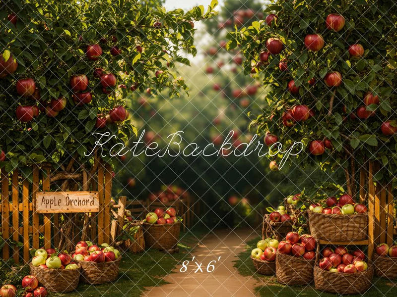 Kate Herbst Apfelgarten Hintergrund Entworfen von Emetselch - Kate Backdrop.de