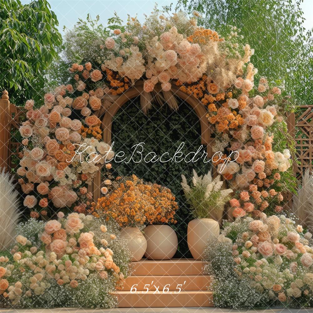 ⚡Blitzangebote #2-Kate Boho Blumenbogen Hochzeit hintergrund - Kate Backdrop.de