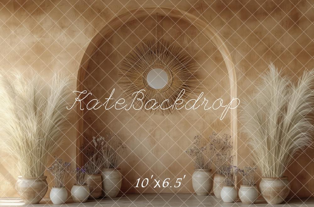 ⚡Blitzangebote #2-Kate Boho-Bogen Getrocknete Pampaswand hintergrund - Kate Backdrop.de
