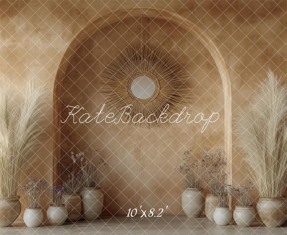 ⚡Blitzangebote #2-Kate Boho-Bogen Getrocknete Pampaswand hintergrund - Kate Backdrop.de
