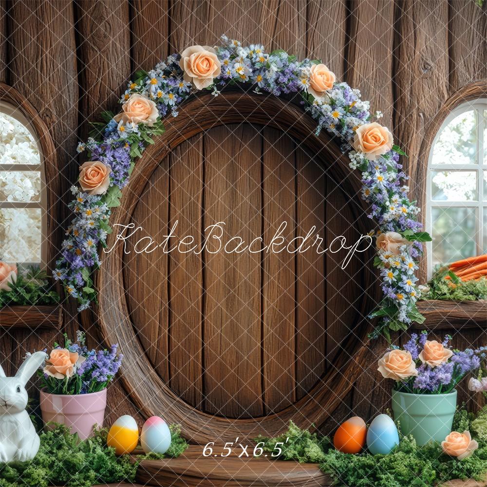 Kate Osterhase Blumenbogen Baumhaus hintergrund Entworfen von Mini MakeBelieve - Kate Backdrop.de