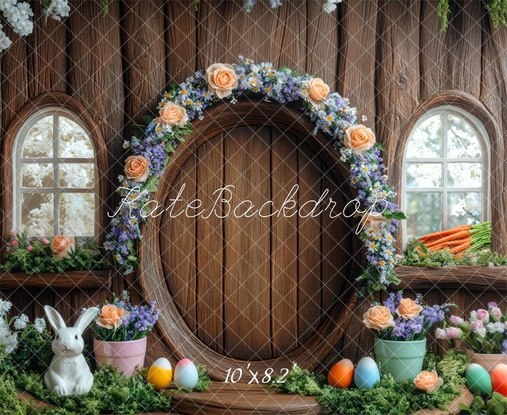 Kate Osterhase Blumenbogen Baumhaus hintergrund Entworfen von Mini MakeBelieve