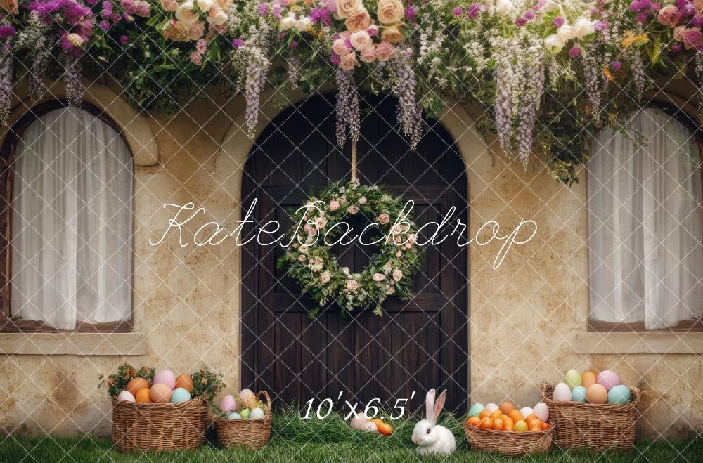 Kate Valentinstag Herzen Blumen Rosa hintergrund Entworfen von Mini MakeBelieve - Kate Backdrop.de