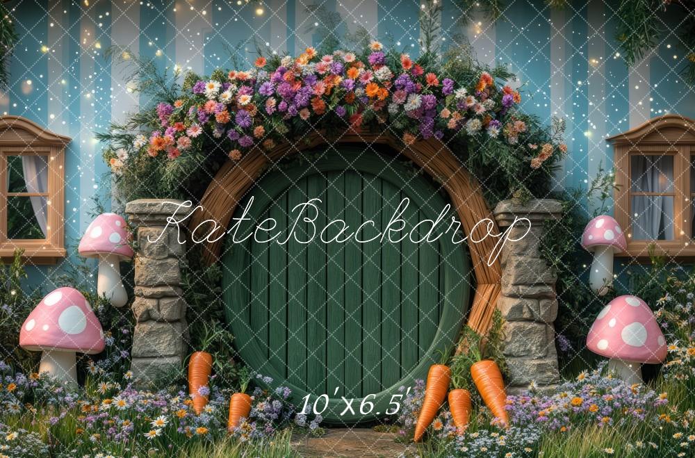 Kate Ostern Phantasie Hobbit Haus hintergrund Entworfen von Mini MakeBelieve - Kate Backdrop.de