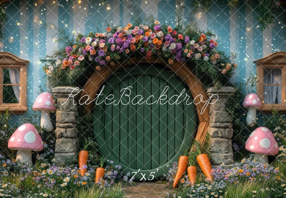 Kate Ostern Phantasie Hobbit Haus hintergrund Entworfen von Mini MakeBelieve - Kate Backdrop.de