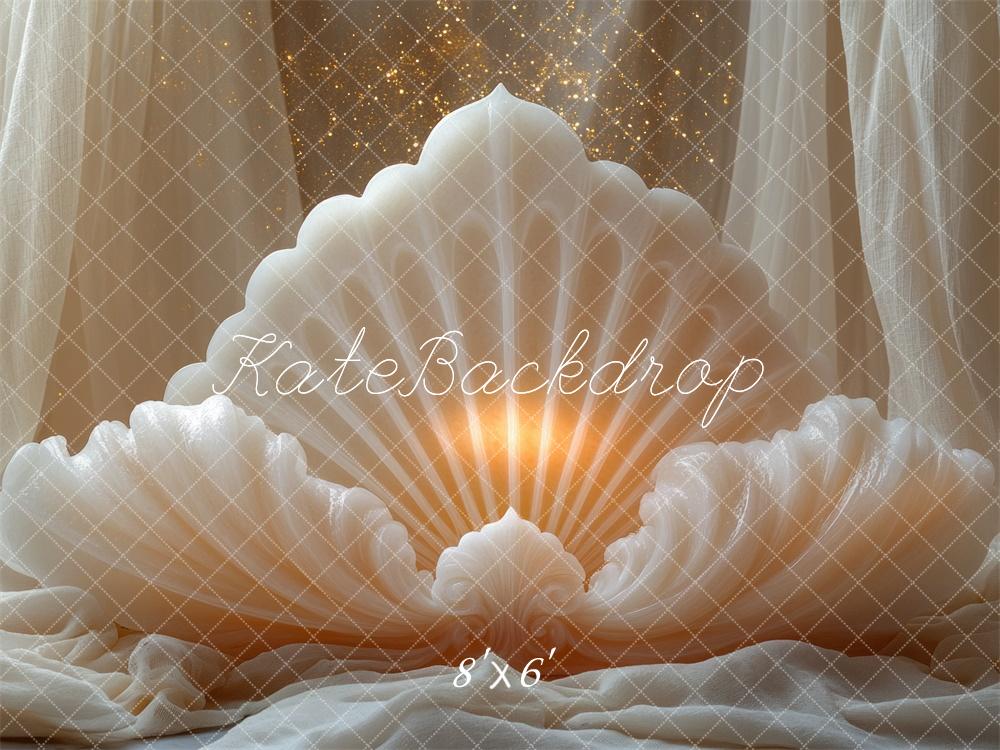 ⚡Blitzangebote #1-Kate Muschel Elegantes Glühen hintergrund - Kate Backdrop.de