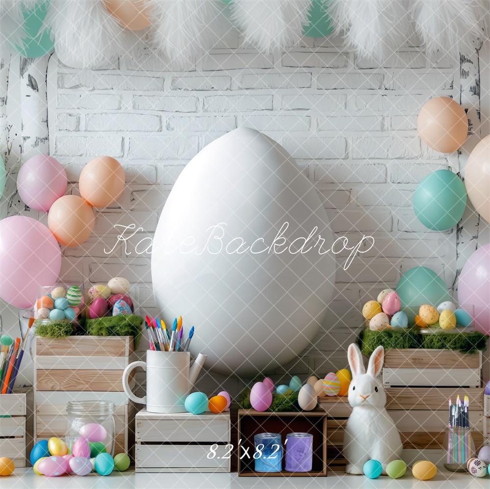 ⚡Blitzangebote #1-Kate Osterhase Pastell-Eier hintergrund - Kate Backdrop.de