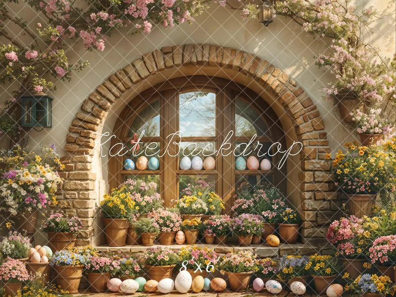 🔥50%OFF-Kate Ostern Blumenbogen Fenster Außen Hintergrund - Kate Backdrop.de