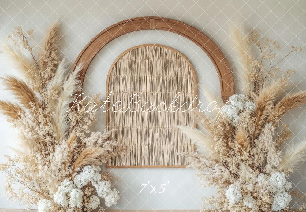 🔥50%OFF-Kate Boho Blumenbogen Neutral hintergrund - Kate Backdrop.de