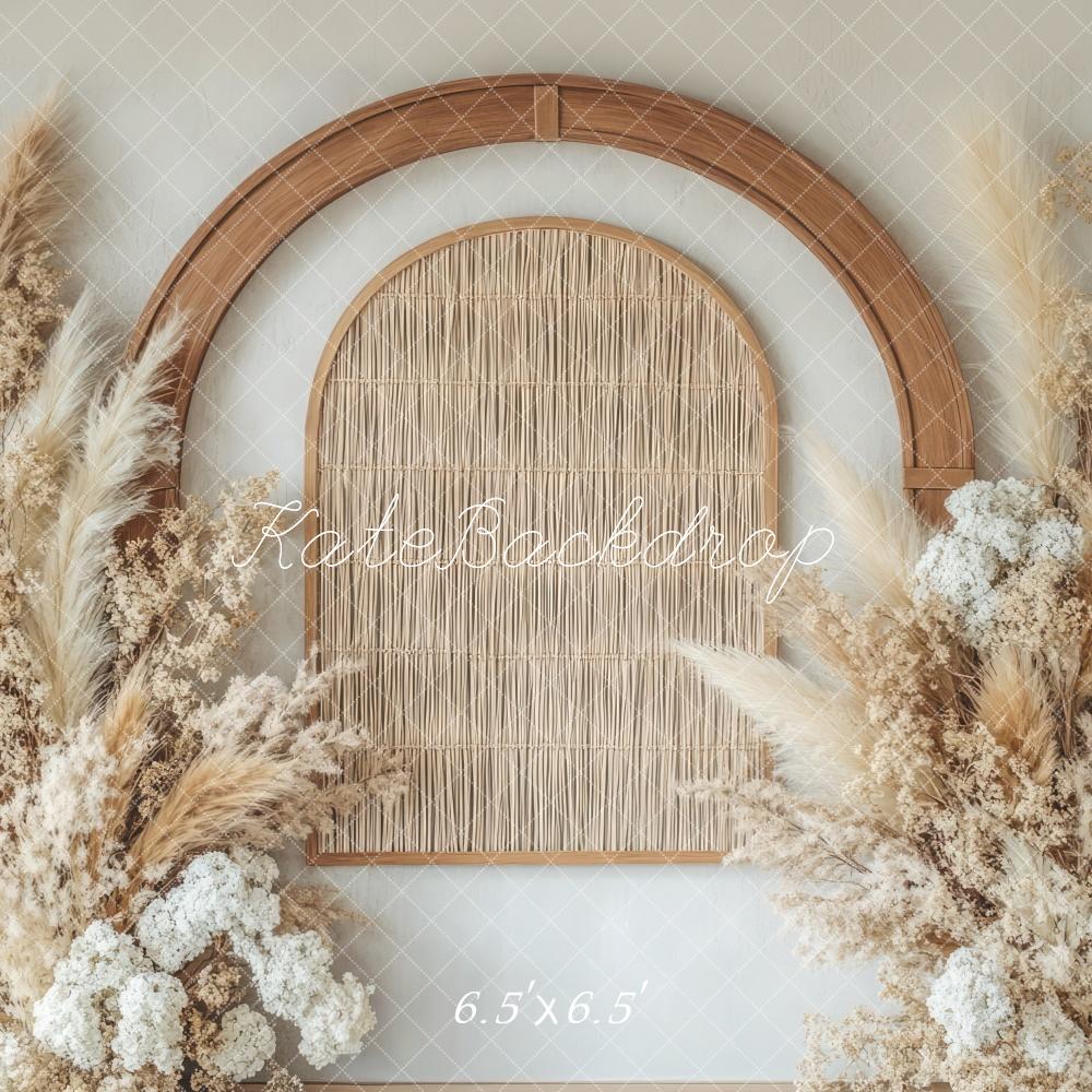 🔥50%OFF-Kate Boho Blumenbogen Neutral hintergrund - Kate Backdrop.de