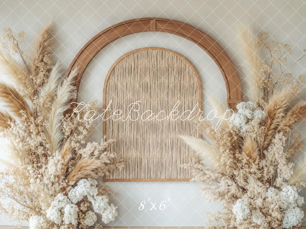 🔥50%OFF-Kate Boho Blumenbogen Neutral hintergrund - Kate Backdrop.de