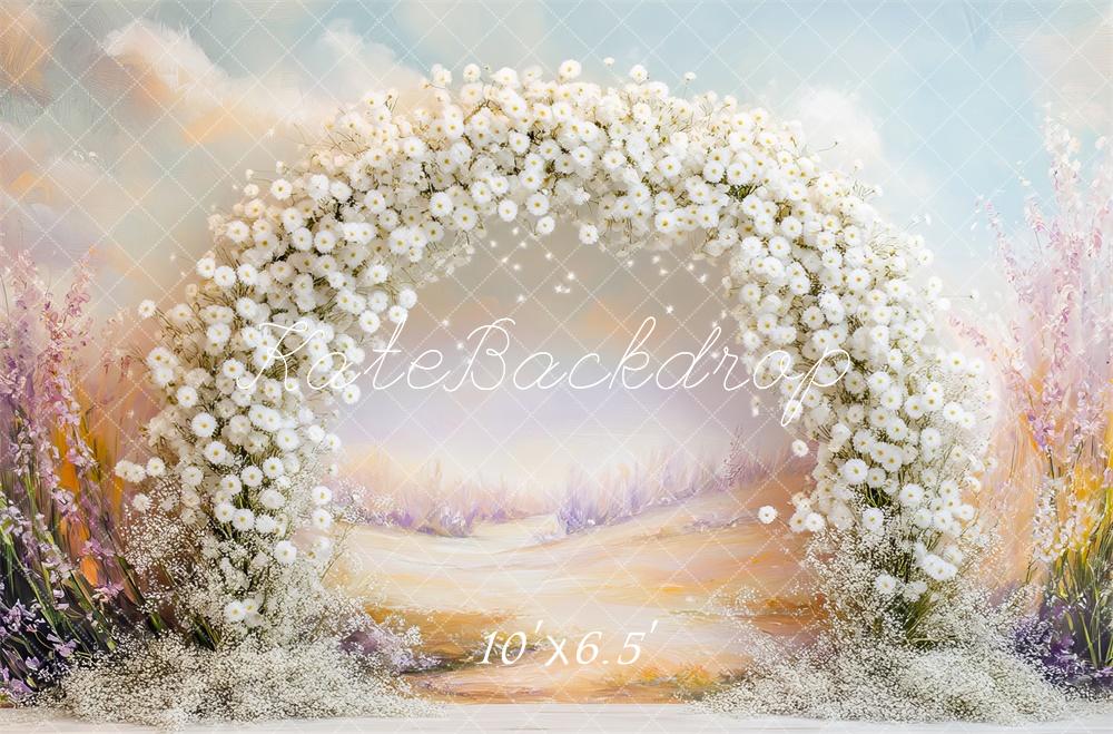 🔥50%OFF-Kate Frühling Löwenzahn Blume Bogen Pastell Hintergrund - Kate Backdrop.de