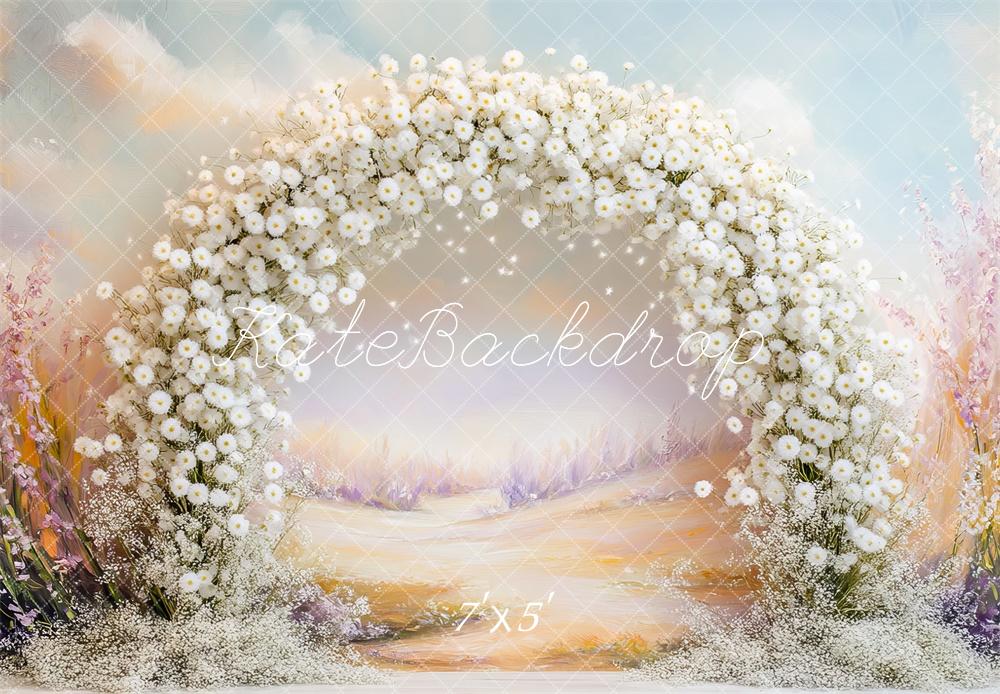🔥50%OFF-Kate Frühling Löwenzahn Blume Bogen Pastell Hintergrund - Kate Backdrop.de