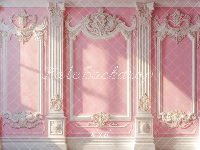Kate Elegantes rosa Vintage-Wand-Sonnenlicht Hintergrund entworfen von Emetselch - Kate Backdrop.de