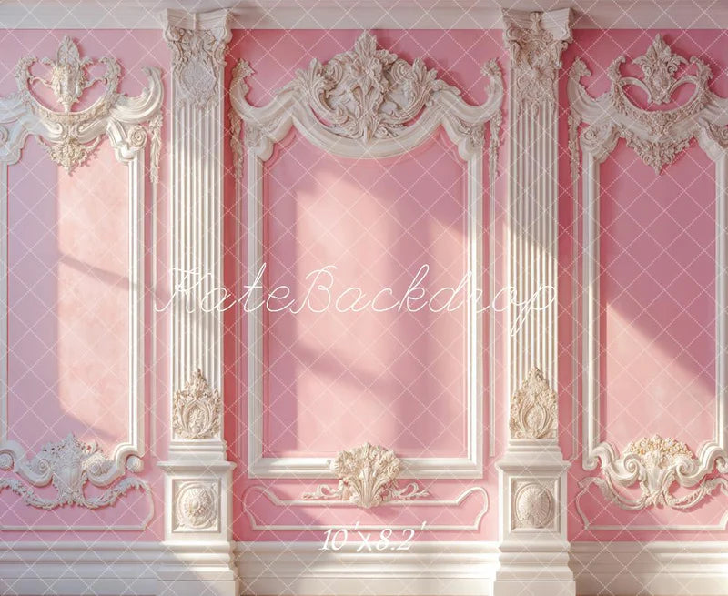Kate Elegantes rosa Vintage-Wand-Sonnenlicht Hintergrund entworfen von Emetselch - Kate Backdrop.de