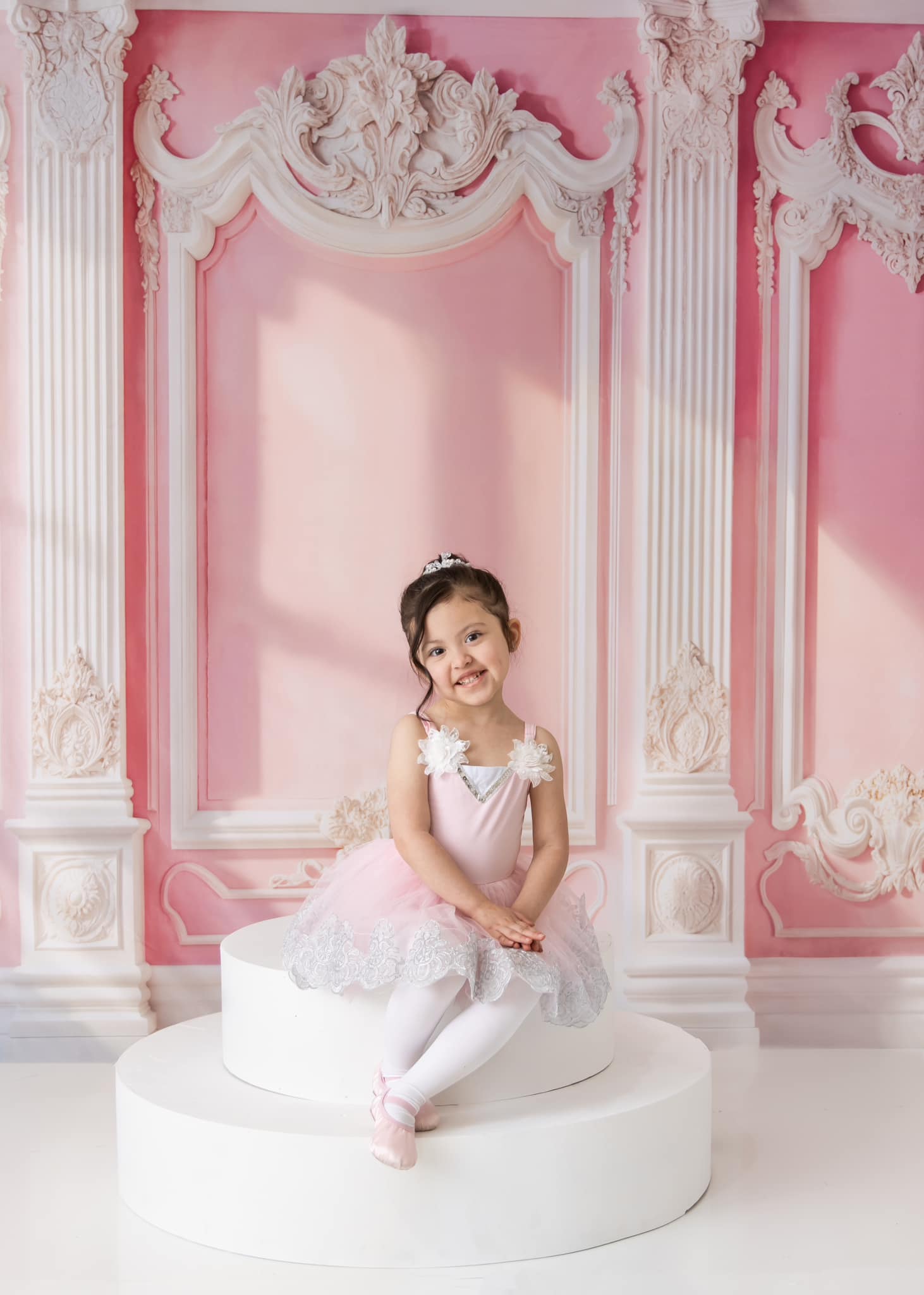 Kate Elegantes rosa Vintage-Wand-Sonnenlicht Hintergrund entworfen von Emetselch - Kate Backdrop.de