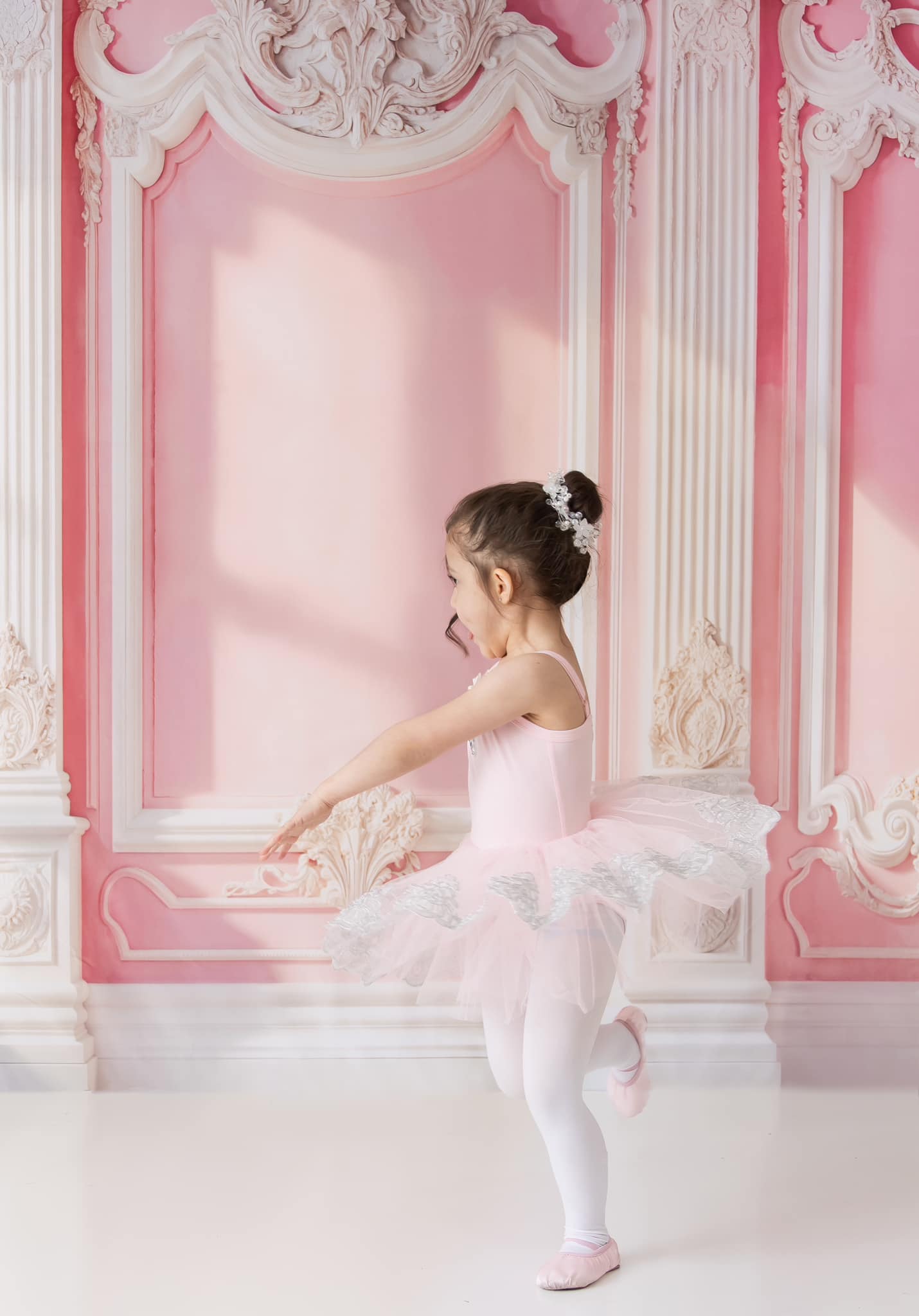 Kate Elegantes rosa Vintage-Wand-Sonnenlicht Hintergrund entworfen von Emetselch - Kate Backdrop.de
