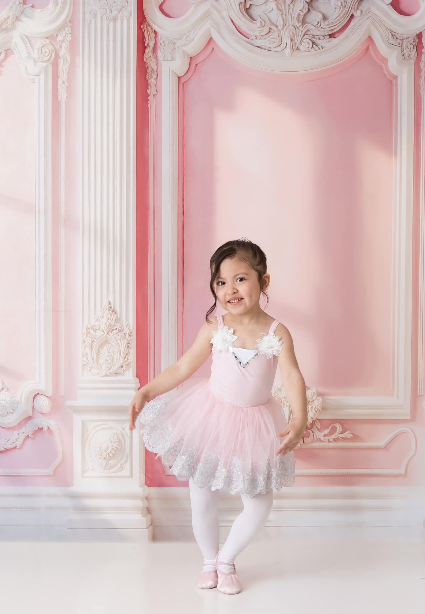 Kate Elegantes rosa Vintage-Wand-Sonnenlicht Hintergrund entworfen von Emetselch - Kate Backdrop.de