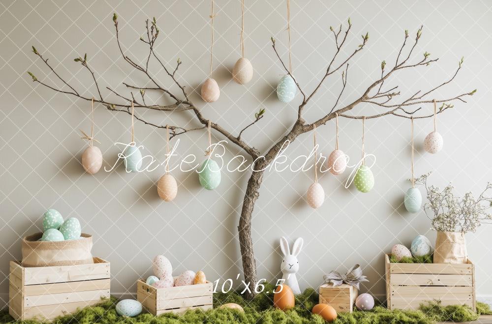 Kate Ostern Ei Baum Hase Hintergrund Entworfen von Patty Robert - Kate Backdrop.de