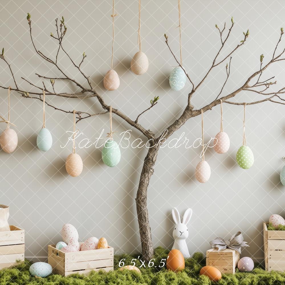 Kate Ostern Ei Baum Hase Hintergrund Entworfen von Patty Robert - Kate Backdrop.de