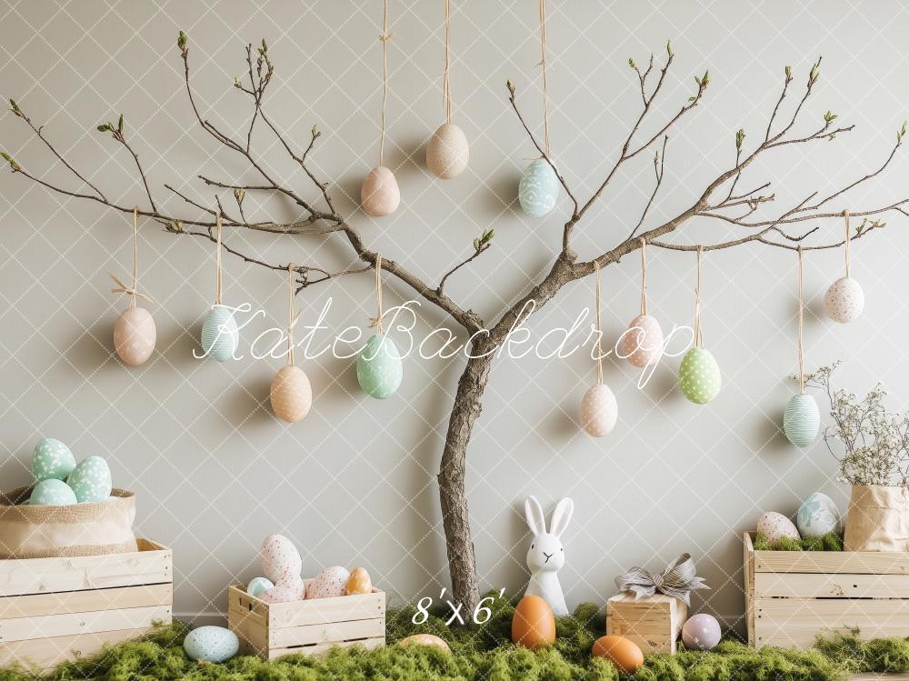 Kate Ostern Ei Baum Hase Hintergrund Entworfen von Patty Robert - Kate Backdrop.de