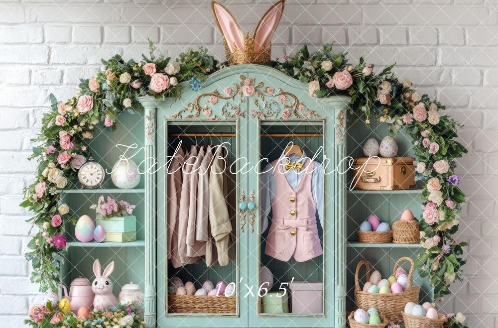 Kate Osterhase Blume Garderobenbogen hintergrund Entworfen von Mini MakeBelieve