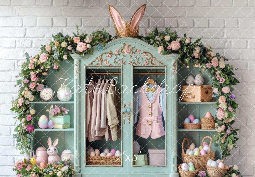 Kate Osterhase Blume Garderobenbogen hintergrund Entworfen von Mini MakeBelieve