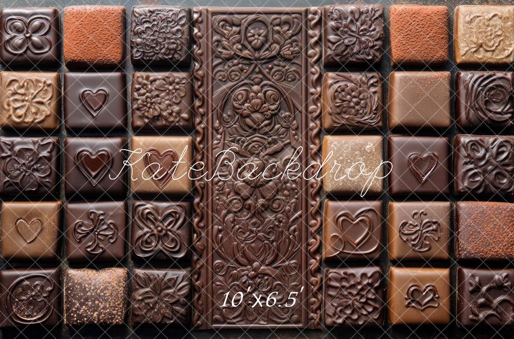 Kate Dessertboden mit Schokoladenmotiv hintergrund Entworfen von Mini MakeBelieve - Kate Backdrop.de