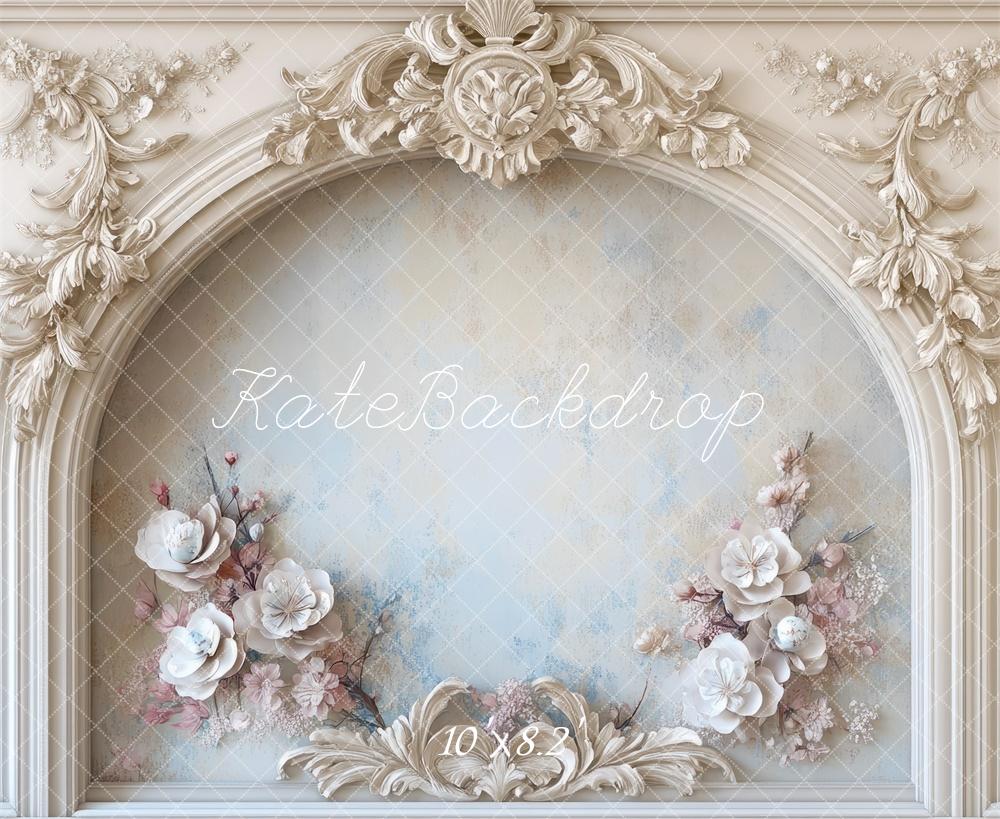 🔥50%OFF-Kate Gewölbte Wand mit Blumenmuster im Vintage-Stil hintergrund - Kate Backdrop.de