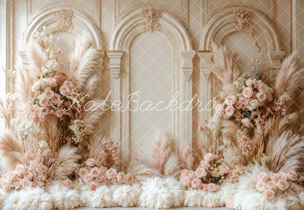 🔥50%OFF-Kate Boho Blumenbogen Hochzeit Retro Hintergrund - Kate Backdrop.de
