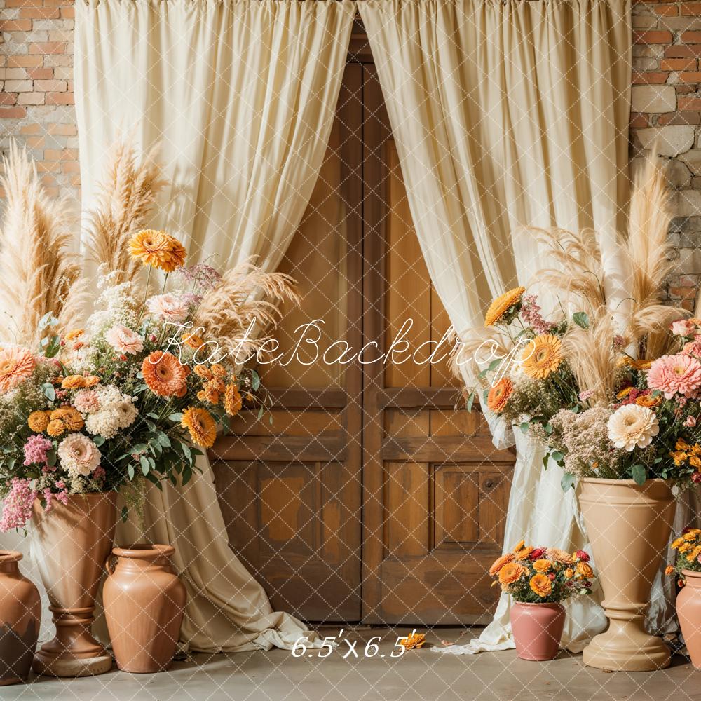🔥50%OFF-Kate Boho Blumen Rustikal Vorhang Hintergrund - Kate Backdrop.de