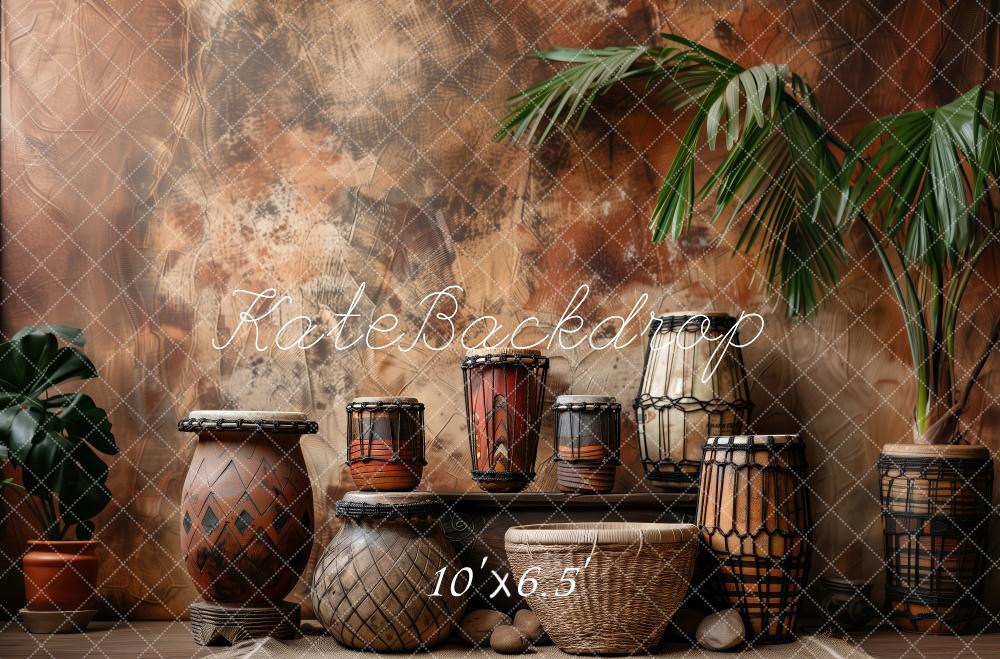 🔥50%OFF-Kate Frühling Tropische afrikanische Töpferwaren Hintergrund - Kate Backdrop.de