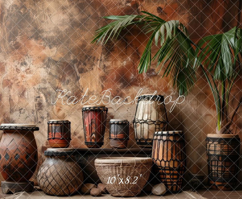 🔥50%OFF-Kate Frühling Tropische afrikanische Töpferwaren Hintergrund - Kate Backdrop.de
