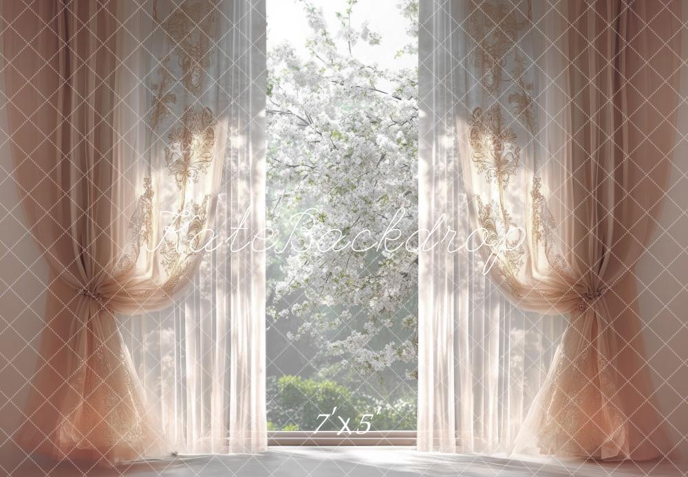 Kate Frühling Eleganter Fenstervorhang hintergrund Entworfen von Mini MakeBelieve - Kate Backdrop.de