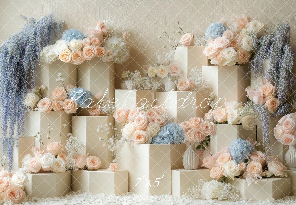Kate Hochzeit Blumen Kaskade hintergrund Entworfen von Mini MakeBelieve - Kate Backdrop.de
