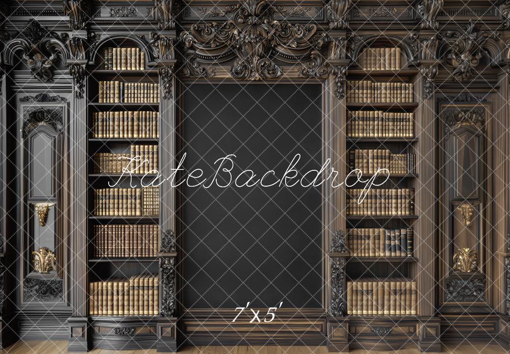 Kate Graduierung Vintage Bibliothek Bücherregal Chalkboard Hintergrund Entworfen von Mini MakeBelieve - Kate Backdrop.de