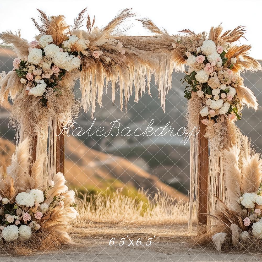 🔥50%OFF-Kate Boho Blumenbogen im Freien Hintergrund - Kate Backdrop.de