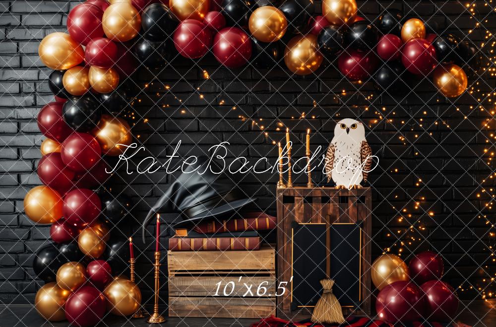 Kate Fantasy Zauberhut Zauberer Party Ballon Hintergrund von Patty Roberts - Kate Backdrop.de