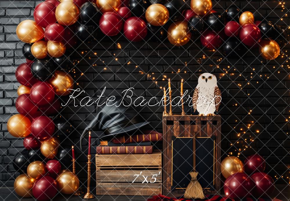 Kate Fantasy Zauberhut Zauberer Party Ballon Hintergrund von Patty Roberts - Kate Backdrop.de