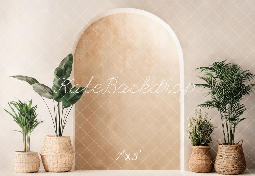 ⚡Blitzangebote #1-Kate Boho Minimalist Bogen Pflanze Hintergrund - Kate Backdrop.de