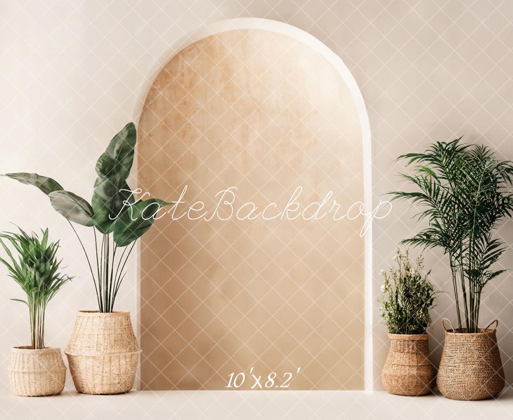 ⚡Blitzangebote #1-Kate Boho Minimalist Bogen Pflanze Hintergrund - Kate Backdrop.de