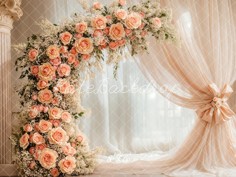 Kate Elegante Blumenbogenvorhänge Hintergrund Von Kate - Kate Backdrop.de