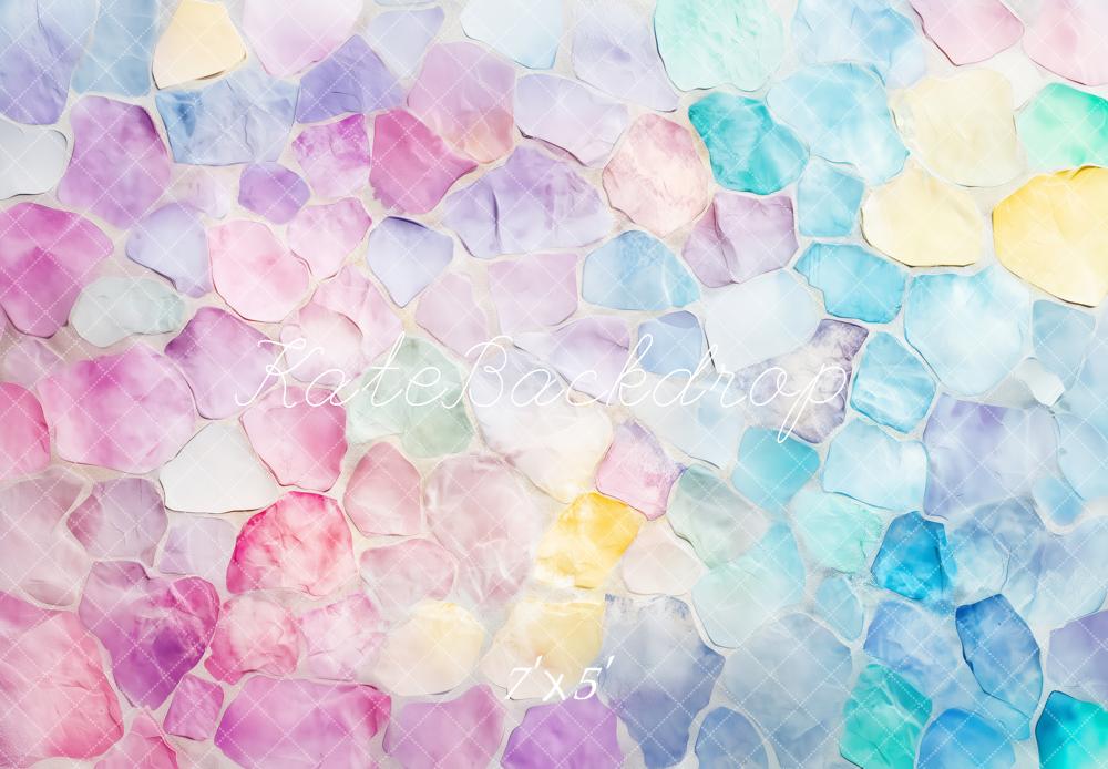 Kate Abstrakte Textur Pastell Aquarell Hintergrund Entworfen von Patty Robert - Kate Backdrop.de