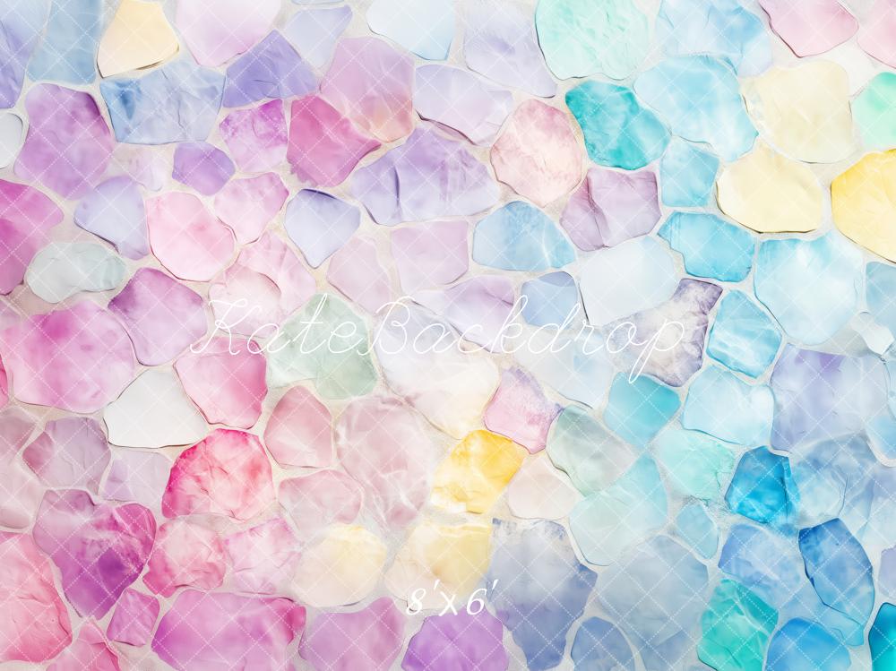 Kate Abstrakte Textur Pastell Aquarell Hintergrund Entworfen von Patty Robert - Kate Backdrop.de