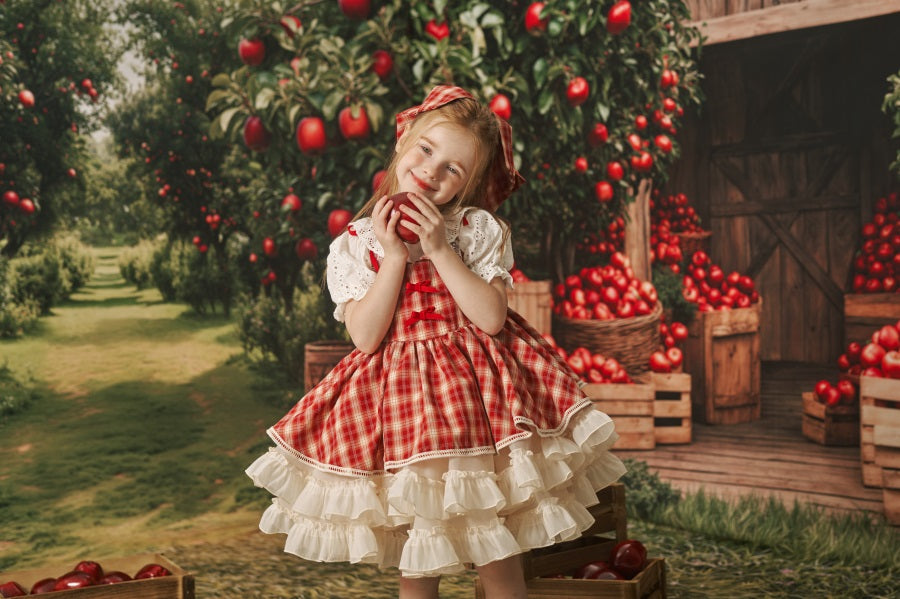 Kate Herbst Apfel Obstgarten Scheune Raum Hintergrund-Set - Kate Backdrop.de