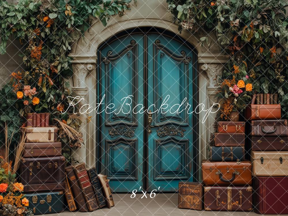 Kate intage Enchanted Garden Tür-Gepäck Hintergrund Entworfen von Patty Robert