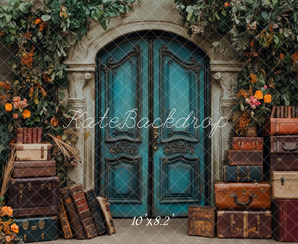 Kate intage Enchanted Garden Tür-Gepäck Hintergrund Entworfen von Patty Robert