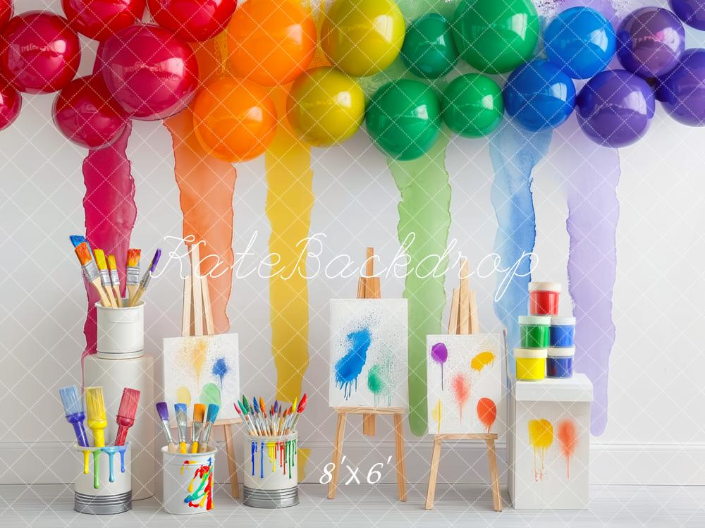 🔥50%OFF-Kate Regenbogen Kunst malerei Partei Hintergrund - Kate Backdrop.de